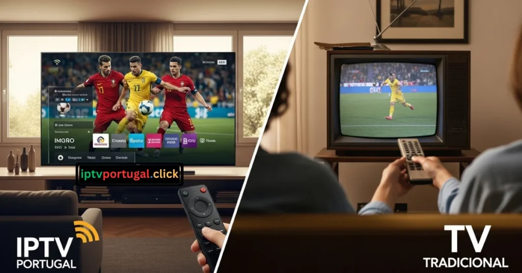 IPTV e TV tradicional