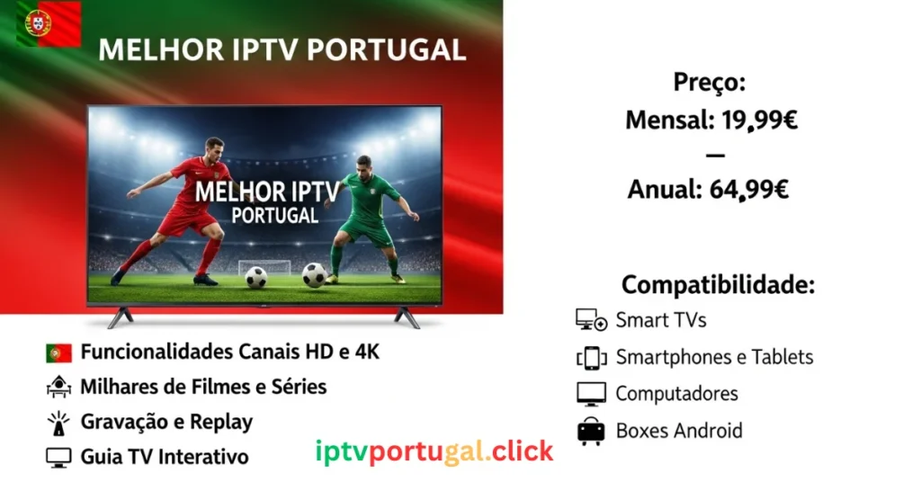 Melhor IPTV Portugal recursos