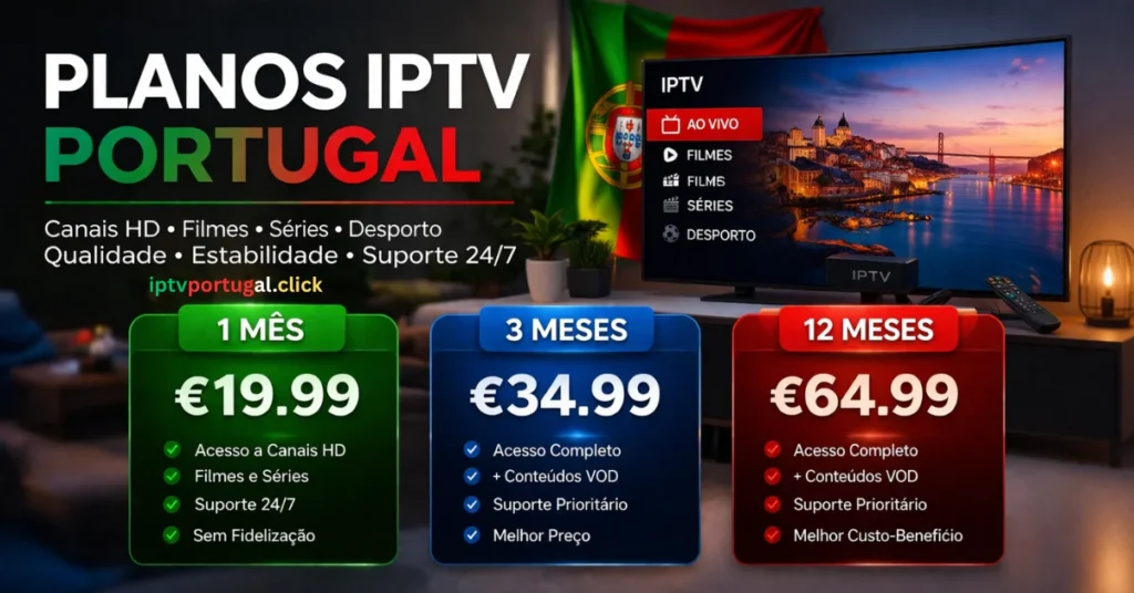Melhores Planos IPTV Portugal