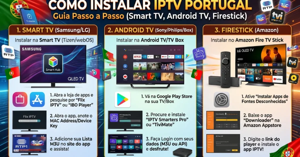 Instalar IPTV Portugal