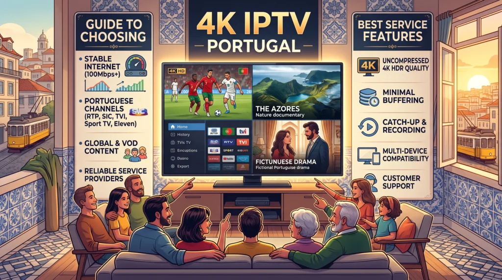 Canais IPTV 4K Portugal