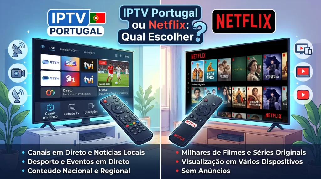 IPTV Portugal ou Netflix